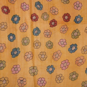 Kalamkari Hand-Painted Saree