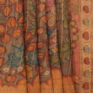 Kalamkari Hand-Painted Saree