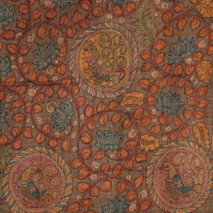 Kalamkari Hand-Painted Saree