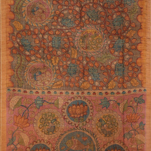 Kalamkari Hand-Painted Saree
