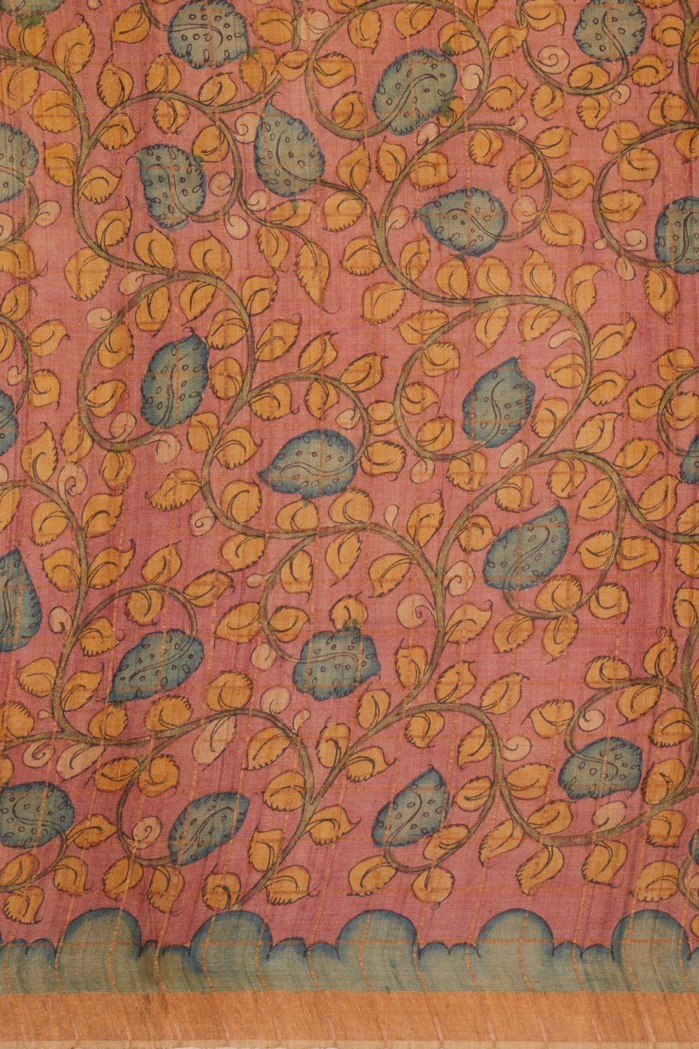 Kalamkari Hand-Painted Saree