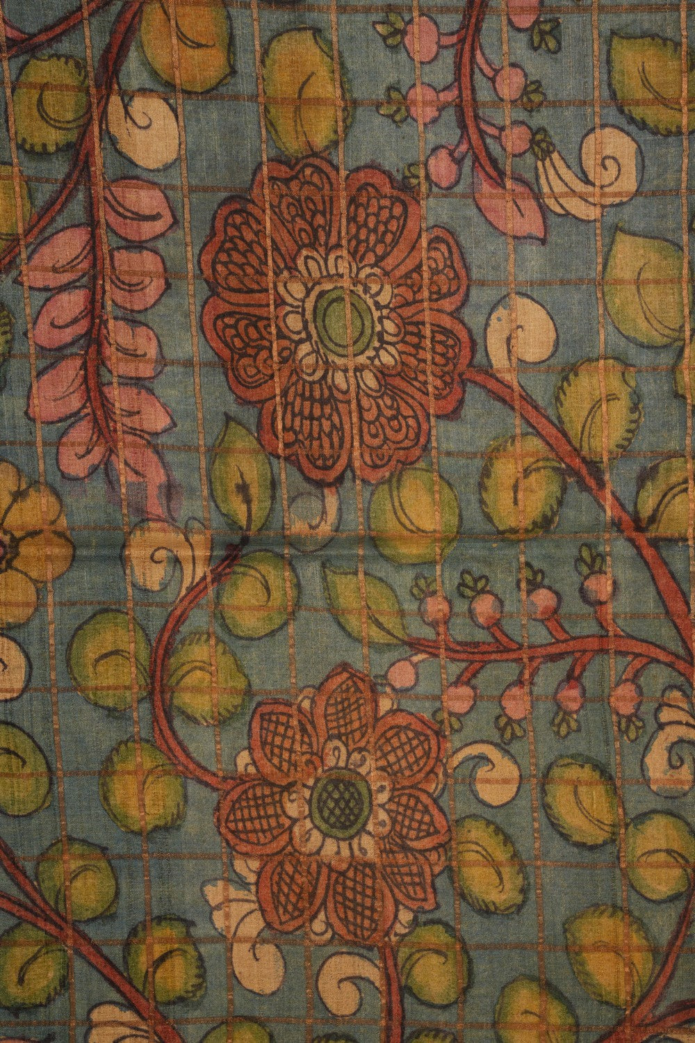 Kalamkari Hand-Painted Saree