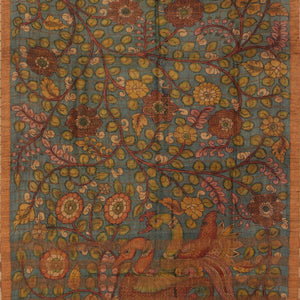 Kalamkari Hand-Painted Saree