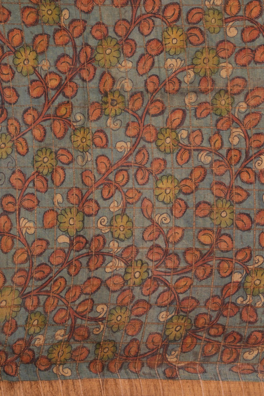 Kalamkari Hand-Painted Saree