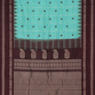 Gadwal Silk Sea Blue Saree