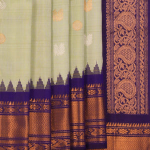 Gadwal Silk Sea Green Saree