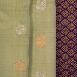 Gadwal Silk Sea Green Saree