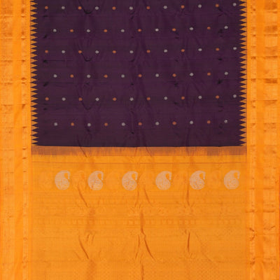 Gadwal Silk Violet Saree