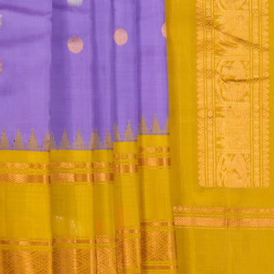 Gadwal Silk Purple Saree