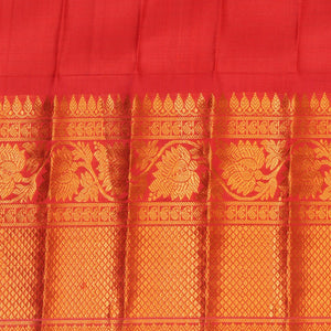 Gadwal Silk Kattam Purple Saree