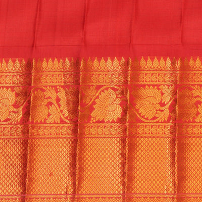 Gadwal Silk Kattam Purple Saree