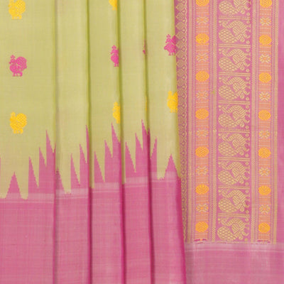 Gadwal Silk Mint Green Saree