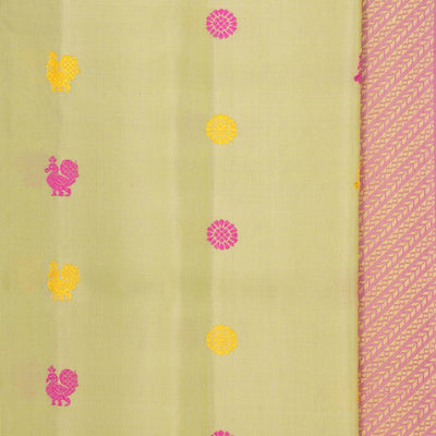 Gadwal Silk Mint Green Saree