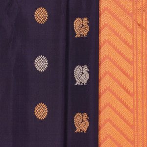 Gadwal Silk Violet Saree