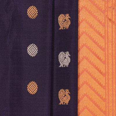 Gadwal Silk Violet Saree