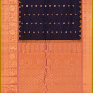Gadwal Silk Violet Saree