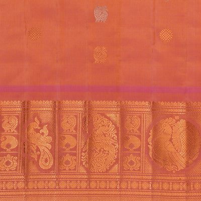 Gadwal Silk Violet Saree