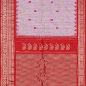 Gadwal Silk Kattam Lavender Purple Saree
