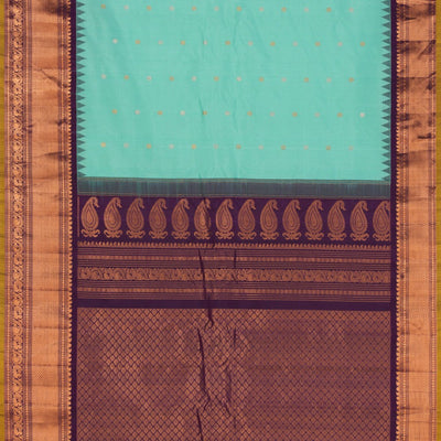 Gadwal Silk Sea Green Saree