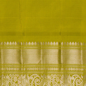 Gadwal Silk Kattam Grey Saree