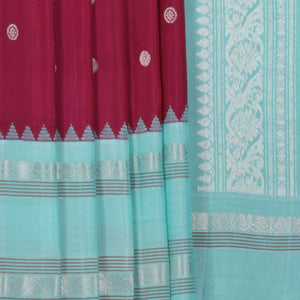 Gadwal Silk Pink Saree