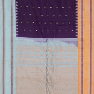 Gadwal Silk Violet Saree