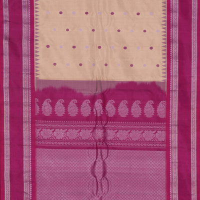 Gadwal Silk Cream Saree
