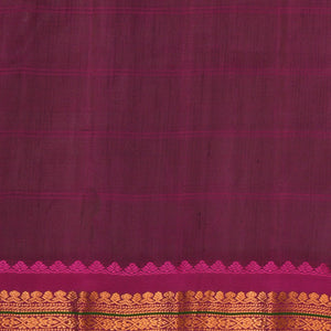 Gadwal Kattam Purple Saree