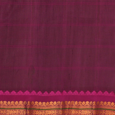 Gadwal Kattam Purple Saree