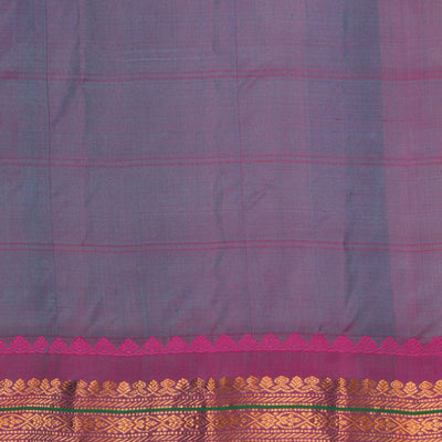 Gadwal Kattam Sea Green Saree