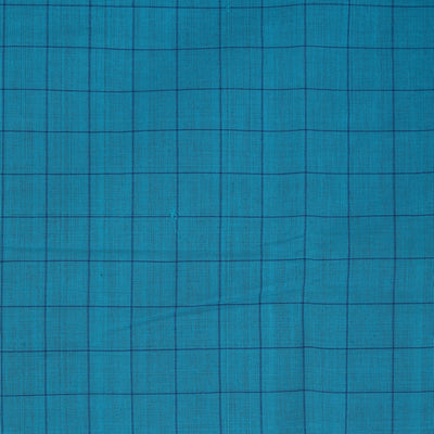 Cotton Kattam Blue Saree