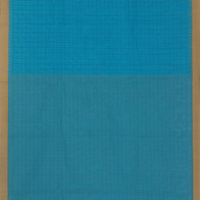 Cotton Kattam Blue Saree