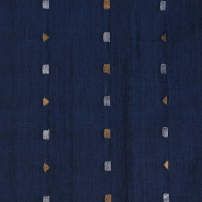 Cotton Navy Blue Saree
