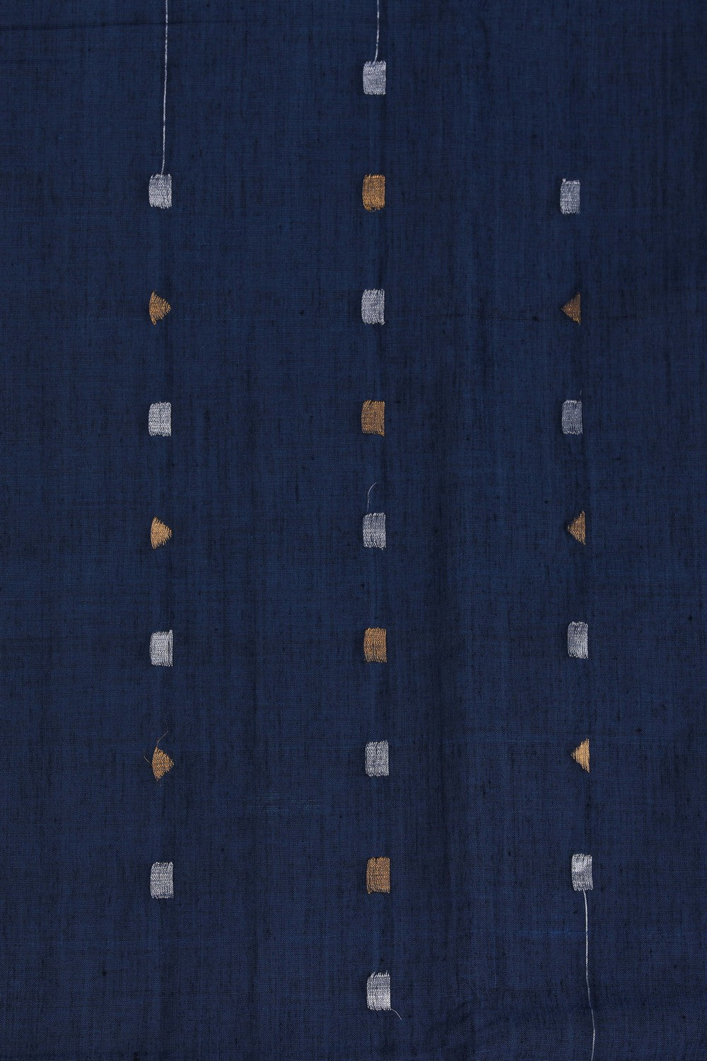 Cotton Navy Blue Saree