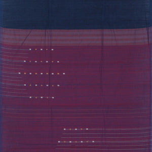 Cotton Navy Blue Saree