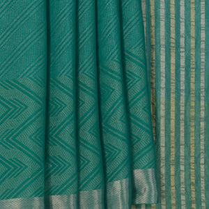Georgette Teal Green Saree