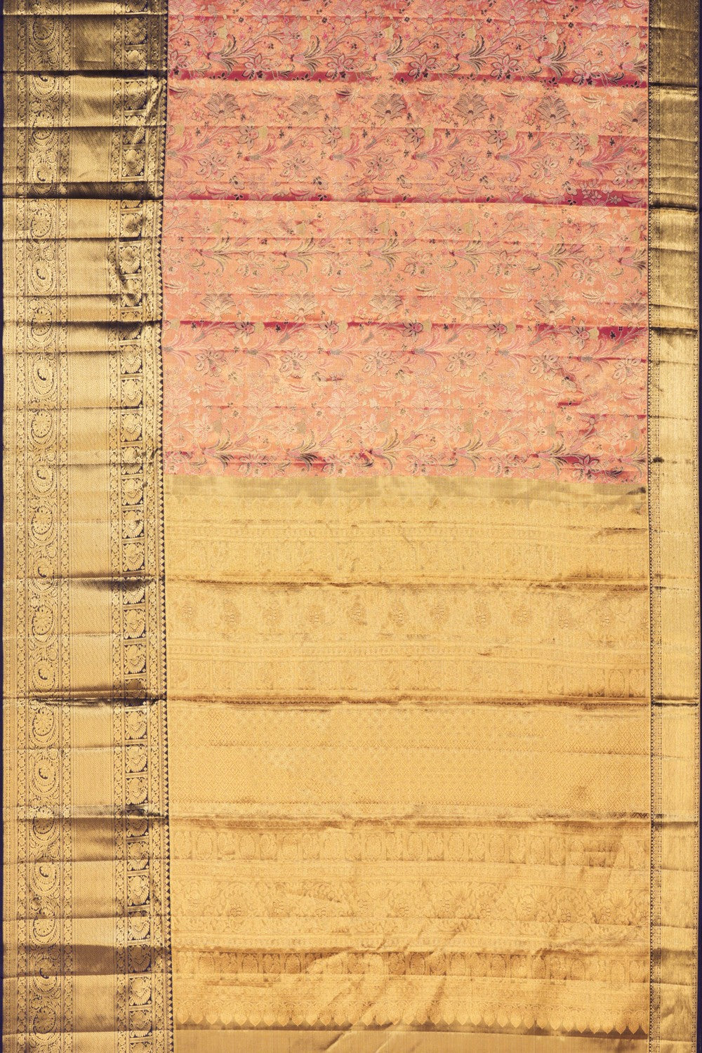 Kanchipattu Brocade Fuchsia Pink Saree