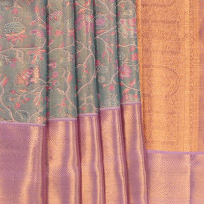 Kanchipattu Brocade Blue Saree