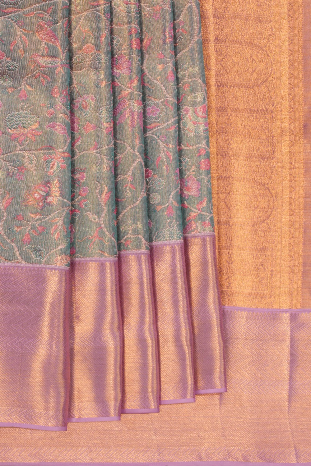 Kanchipattu Brocade Blue Saree