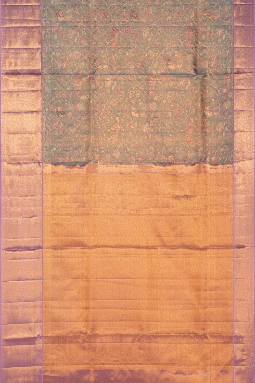 Kanchipattu Brocade Blue Saree