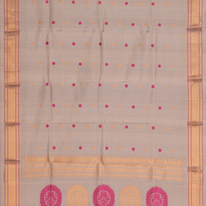 Gadwal Silk Grey Dupatta