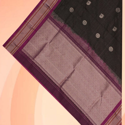 Gadwal Silk Black Dupatta
