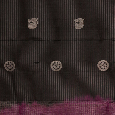 Gadwal Silk Black Dupatta