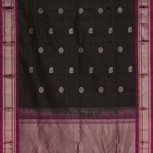 Gadwal Silk Black Dupatta