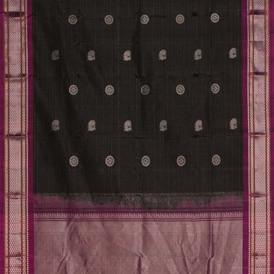 Gadwal Silk Black Dupatta