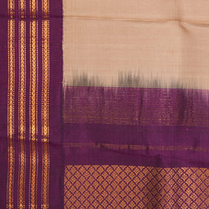 Gadwal Silk Plain Beige Dupatta