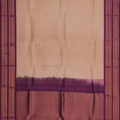 Gadwal Silk Plain Beige Dupatta