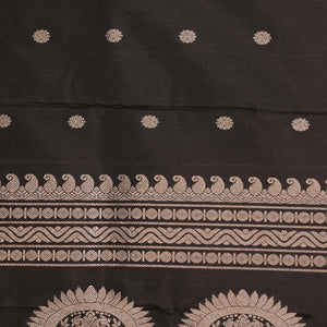 Gadwal Silk Black Dupatta