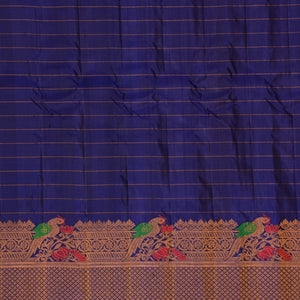 Gadwal Pavada Fuchsia Pink Unstitched Set