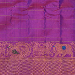 Gadwal Pavada Blue Unstitched Set